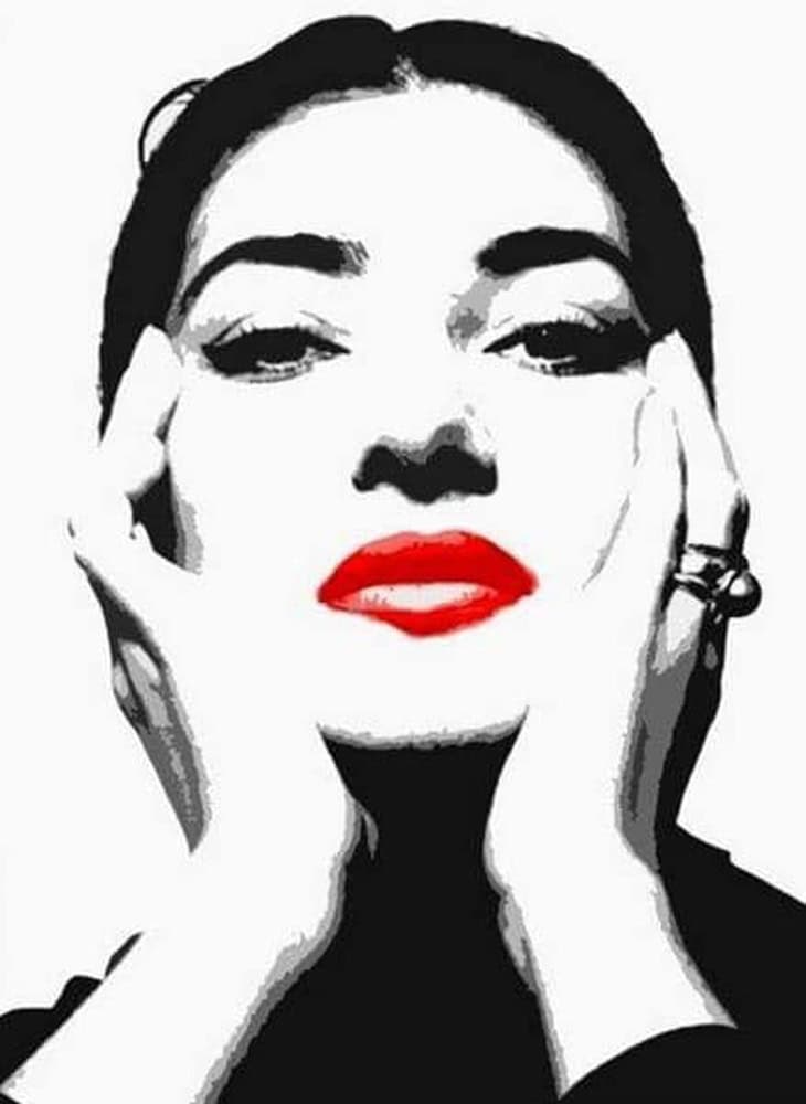 Andy Warhol - Portrait of Maria Callas, 1963 premium reproduction