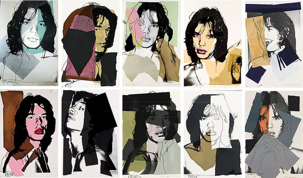 Andy Warhol - Mick Jagger Portrait Suite premium reproduction