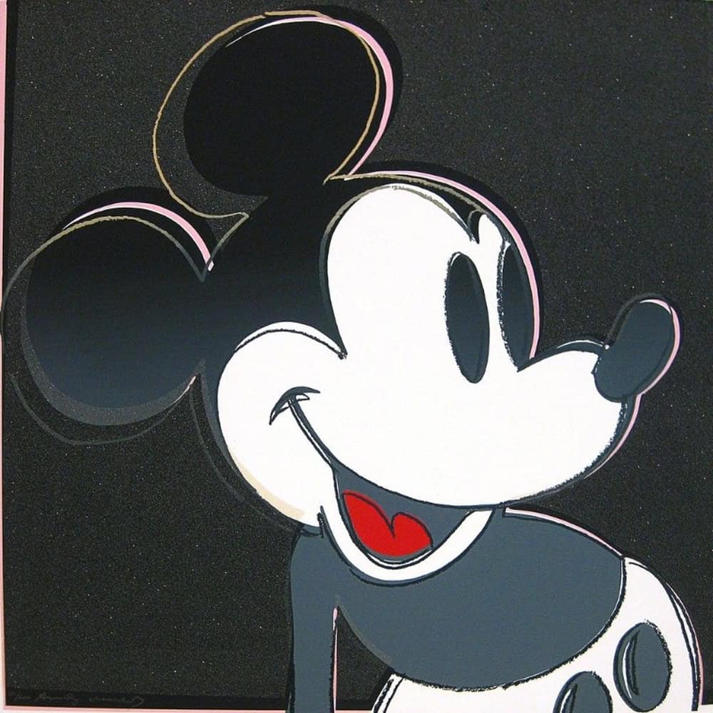 Andy Warhol - Mickey Mouse Pop Art 1981 premium reproduction