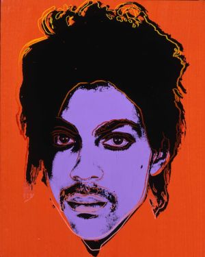 Andy Warhol - Orange Prince Portrait wall art