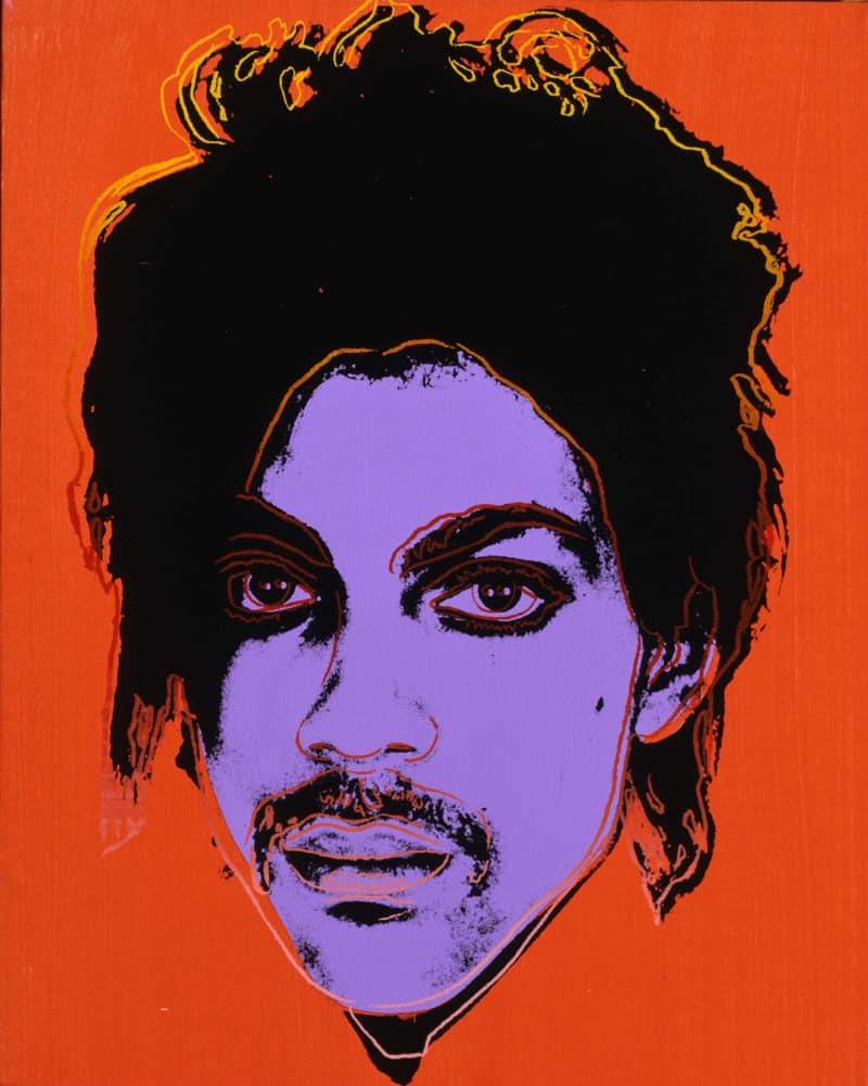 Andy Warhol - Orange Prince Portrait premium reproduction