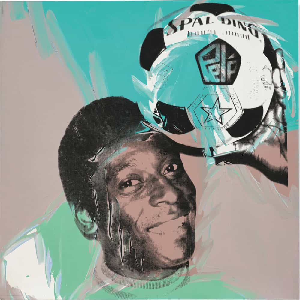 Andy Warhol - Pele Portrait Art premium reproduction