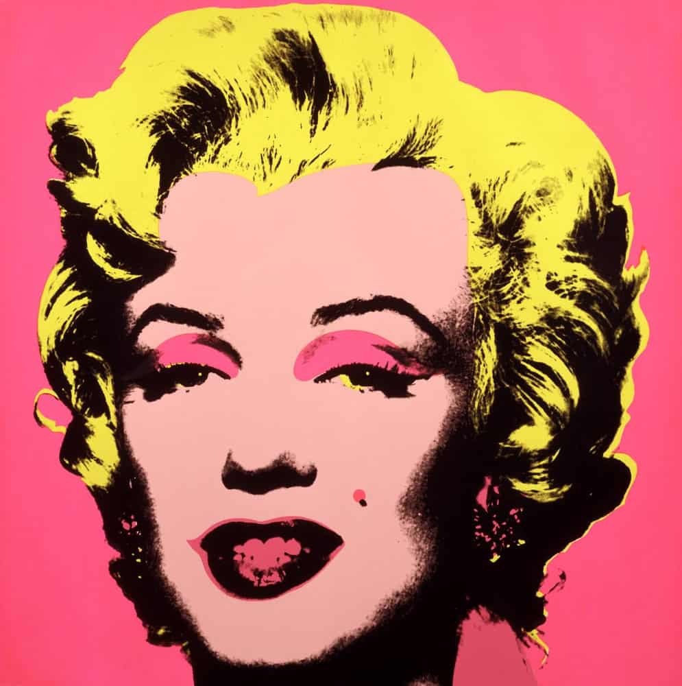 Andy Warhol - Pink Marilyn Wall Art premium reproduction