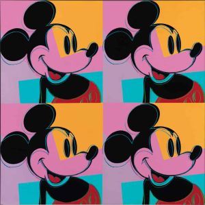 Andy Warhol - Mickey Mouse Pop Art Quadrant wall art