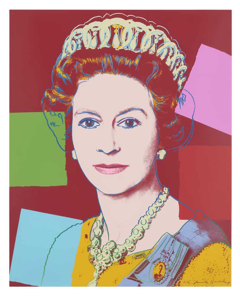Andy Warhol - Queen Elizabeth II Pop Art Portrait premium reproduction