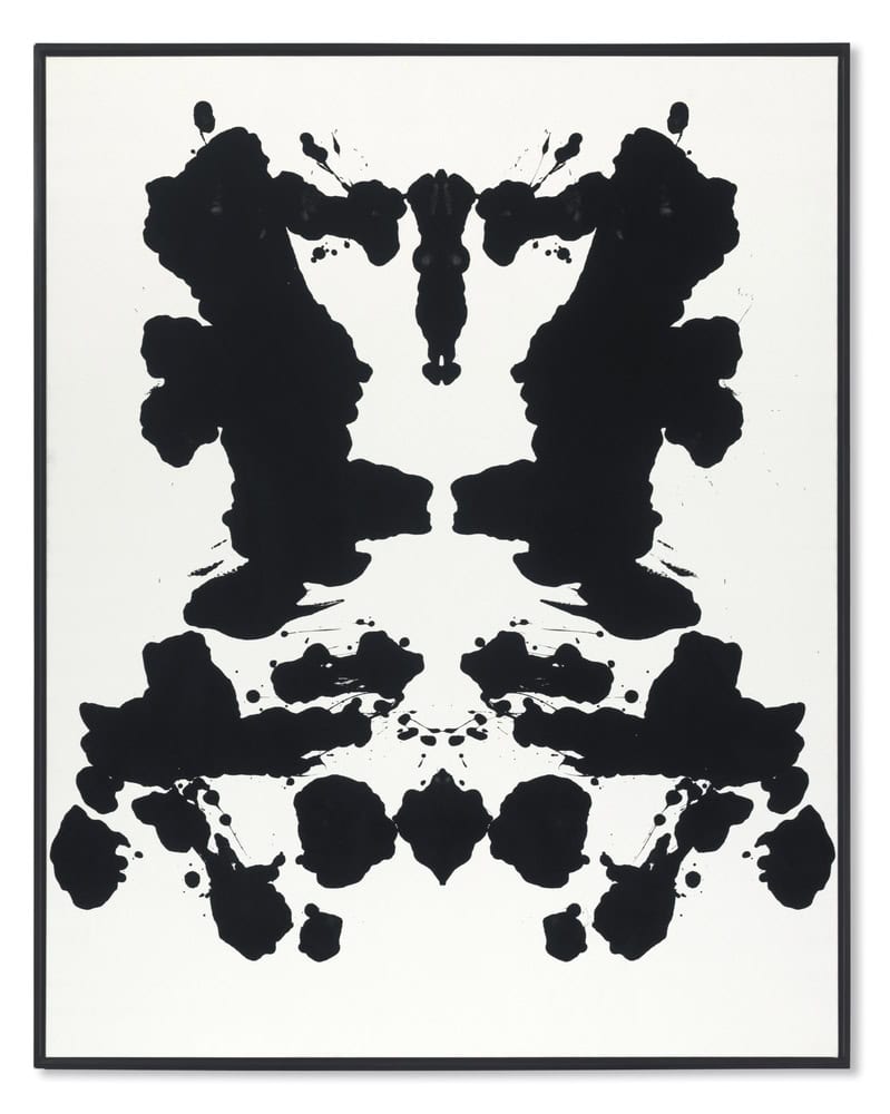 Andy Warhol - Rorschach Print Art premium reproduction