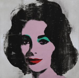Andy Warhol - Silver Liz Wall Art wall art