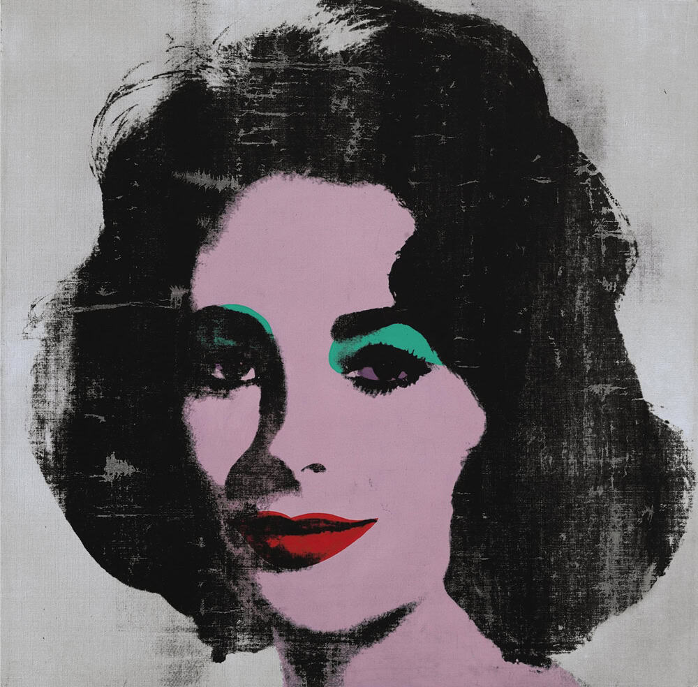 Andy Warhol - Silver Liz Wall Art premium reproduction