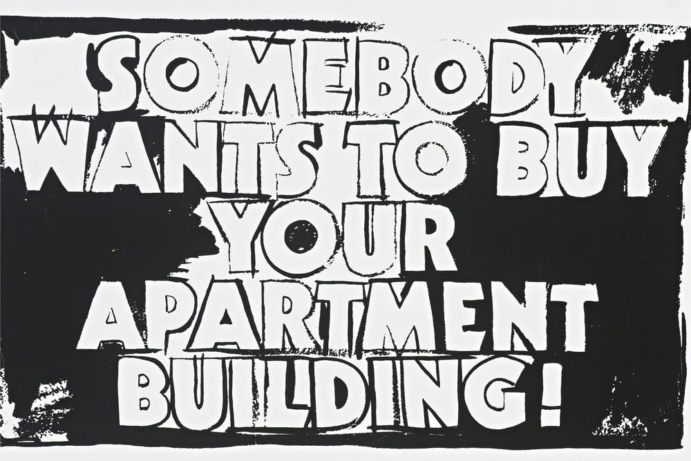 Andy Warhol - Somebody Wants To Buy Your Apartment Building Art premium reproduction