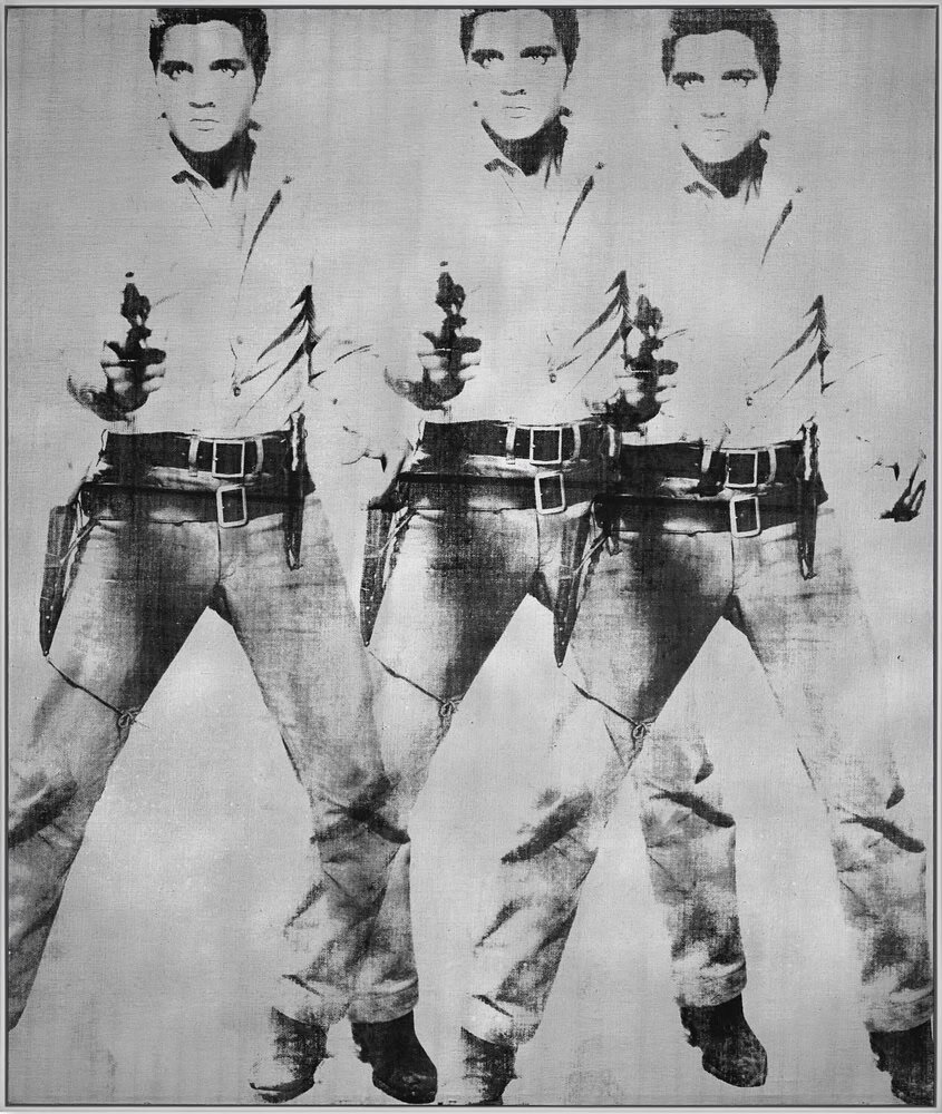 Andy Warhol - Triple Elvis Iconic Print premium reproduction
