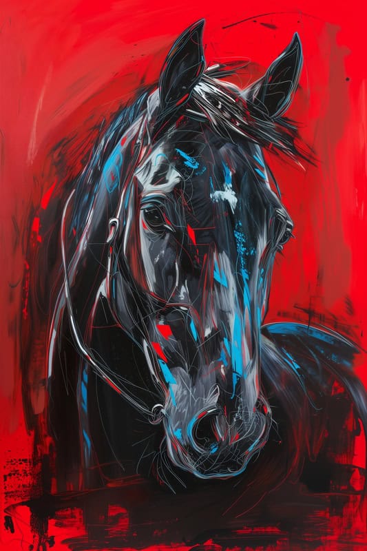 Majestic Equine Essence - Dynamic Canvas Art premium reproduction