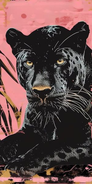 Majestic Panther: The Art of Elegance wall art