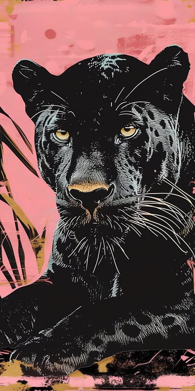 Majestic Panther: The Art of Elegance premium reproduction