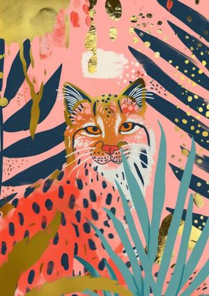 Vivid Wilderness: Majestic Leopard Artistry wall art