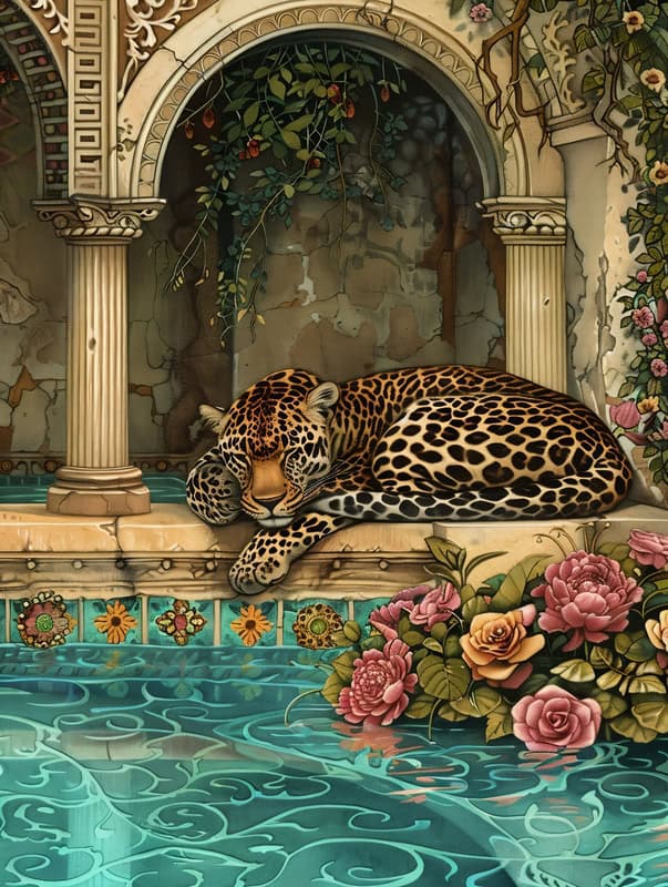 Majestic Tranquility: Reverie of the Wild premium reproduction
