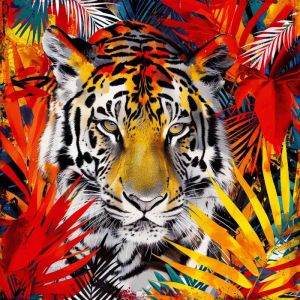 Vibrant Majesty: Jungle's Gaze wall art