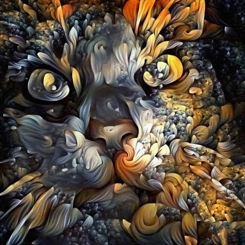 Celestial Beast - Abstract Visions premium reproduction