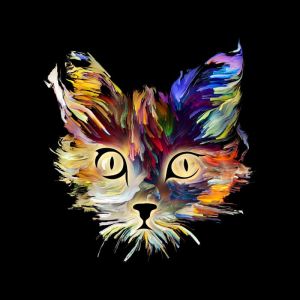 Spectrum Feline - Abstract Portraiture wall art