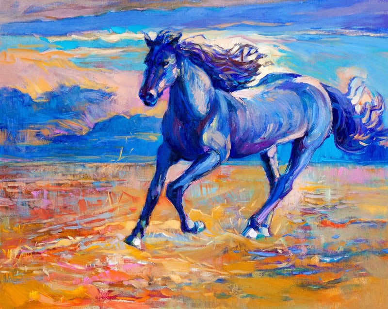 Majestic Equine in Motion premium reproduction