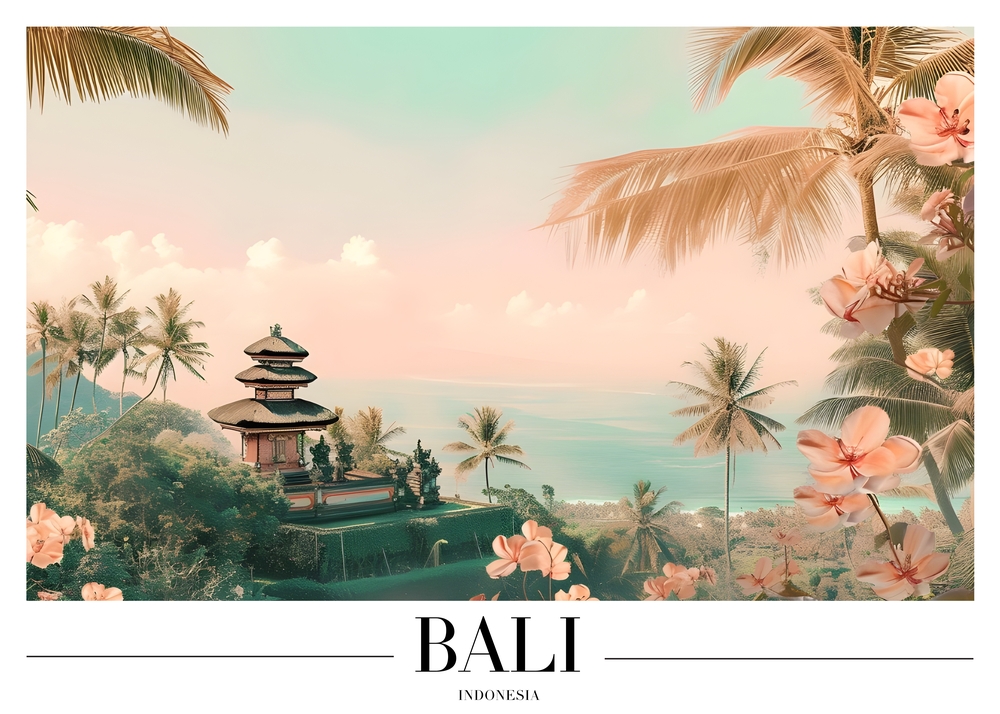 Serenity in Bali - Enchanting Tropical Paradise premium reproduction