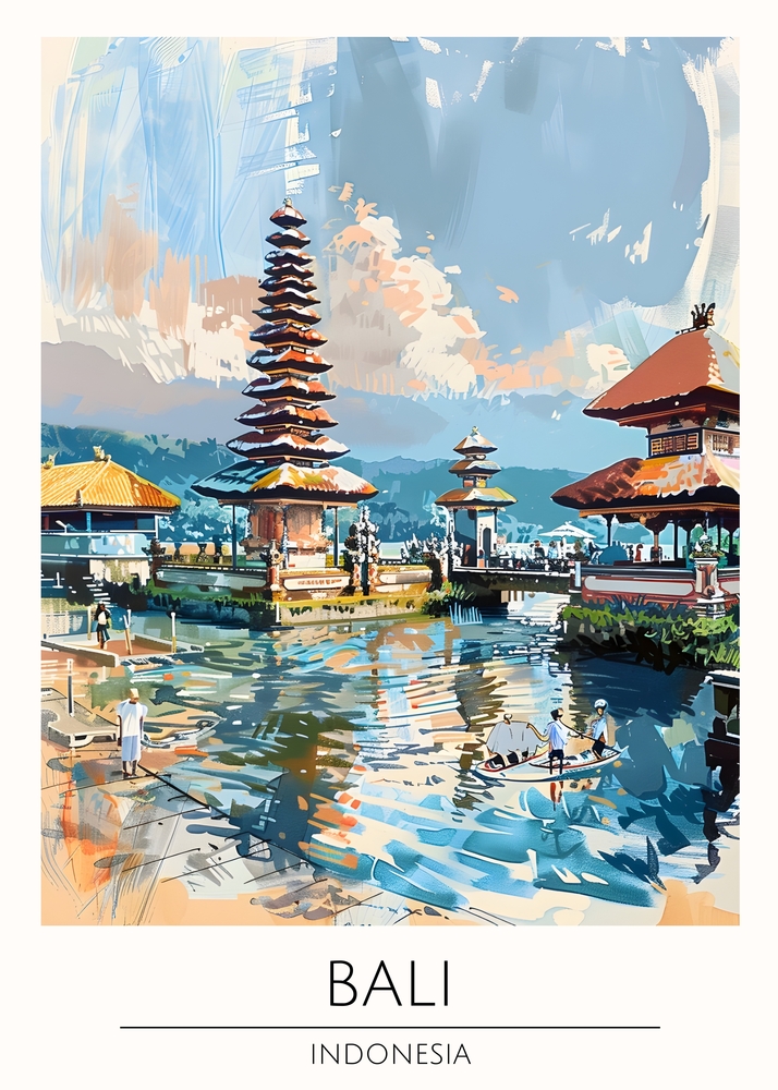 Bali Serenity – Reflective Landscapes premium reproduction