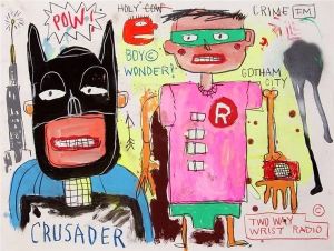 Basquiat - Batman and Robin Urban Expression wall art