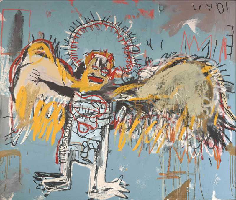 Basquiat - Fallen Angel Art Piece premium reproduction