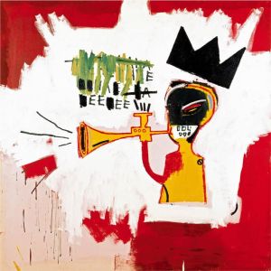 Basquiat - Trumpet Canvas Art wall art
