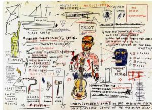 Basquiat - Undiscovered Genius Wall Art 1983 wall art