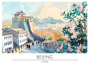 The Majestic Wall of Beijing - A Timeless Journey wall art