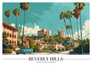 Beverly Hills Boulevard - A California Dream wall art