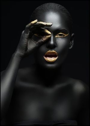 Nocturnal Elegance: A Study in Contrast wall art