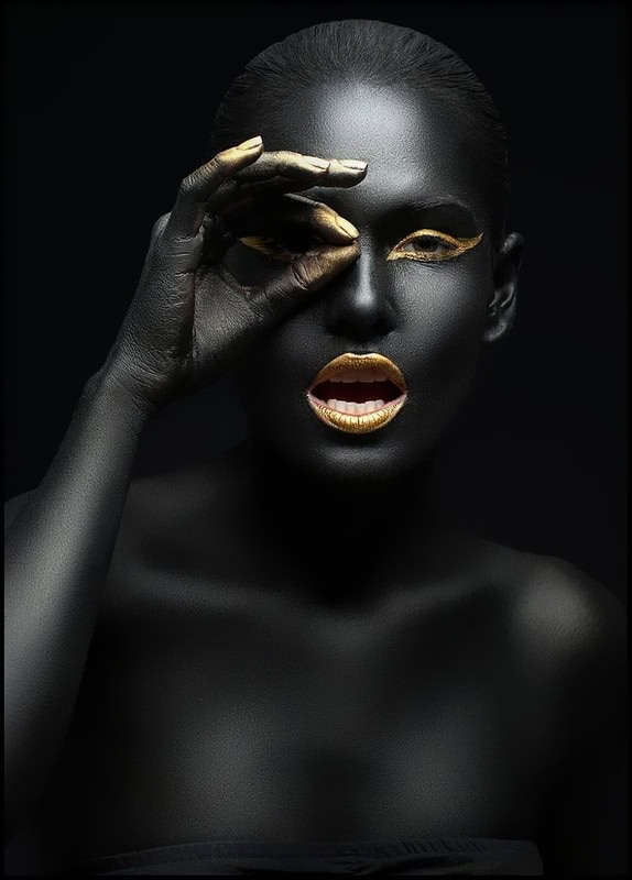 Nocturnal Elegance: A Study in Contrast premium reproduction