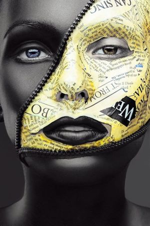 Veiled Illusions: Eloquent Contrasts wall art