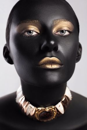 Ethereal Contrast: Gilded Radiance wall art