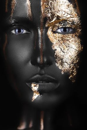 Ethereal Gilded Visage wall art