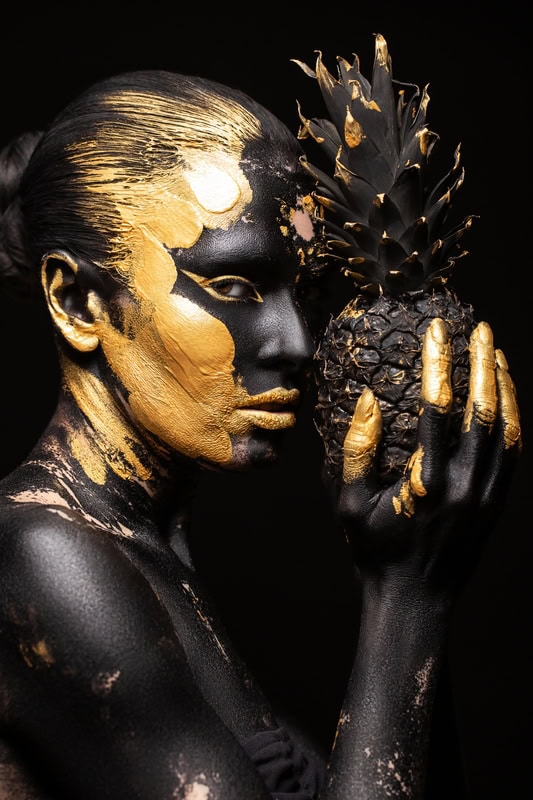 Ethereal Fusion: The Opulent Contrast premium reproduction