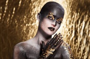 Ember Elegance: A Celestial Muse wall art