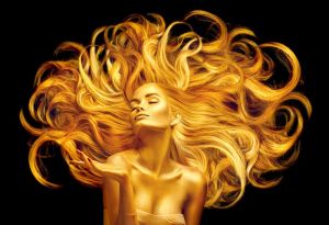 Gilded Reverie: A Symphony in Gold wall art
