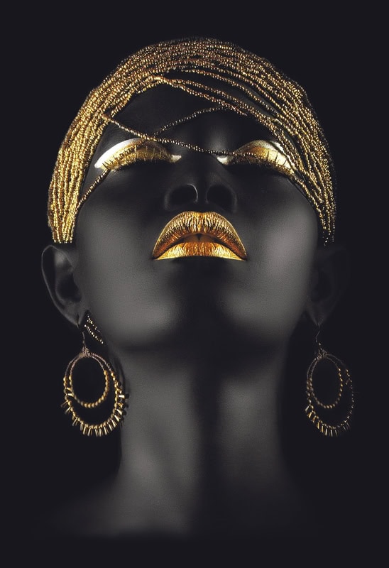 Ethereal Enchantment: The Golden Silhouette premium reproduction