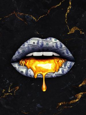 Gilded Opulence: A Bold Expression wall art