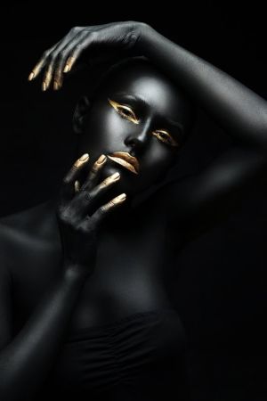 Ebon Elegance: A Study in Contrast wall art