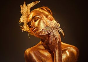 Golden Reverie: Luminous Elegance wall art