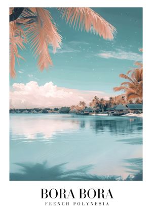 Tropical Serenity: Bora Bora Enchantment wall art