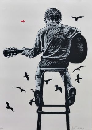 Harmony in Flight: A Child's Wild Serenade wall art