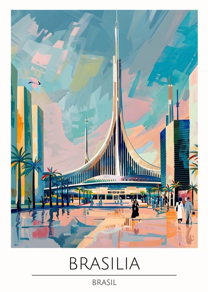 Brasilia - A Modernist Marvel premium reproduction