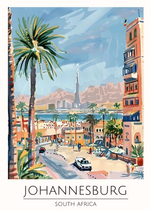 Johannesburg Oasis - Captivating South African Cityscape wall art