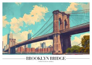 Brooklyn Bridge - Iconic New York Skyline wall art