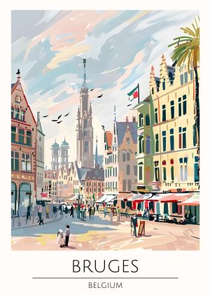Timeless Charm of Bruges - Belgium wall art