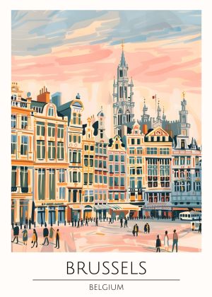 The Grandeur of Brussels: Architectural Elegance wall art